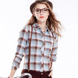 Women's Plaid Shirt Blouses