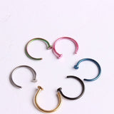 Medical Nostril Titanium Gold Silver Nose Pin
