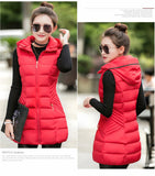 Waistcoat Cotton Padded Hooded