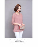 Sleeve Shirt Women Tops Lace Blouse