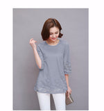 Sleeve Shirt Women Tops Lace Blouse