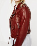 Women Leather Jackets with Belt