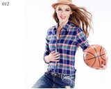 Women's Plaid Shirt Blouses