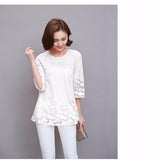 Sleeve Shirt Women Tops Lace Blouse