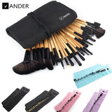 Eye Face Shadows Lipsticks Powder Make Up Brushes Kit Tools + Bag